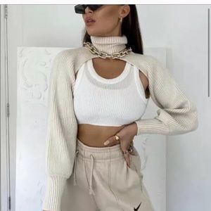 NWT Zara arm warmer sweater
